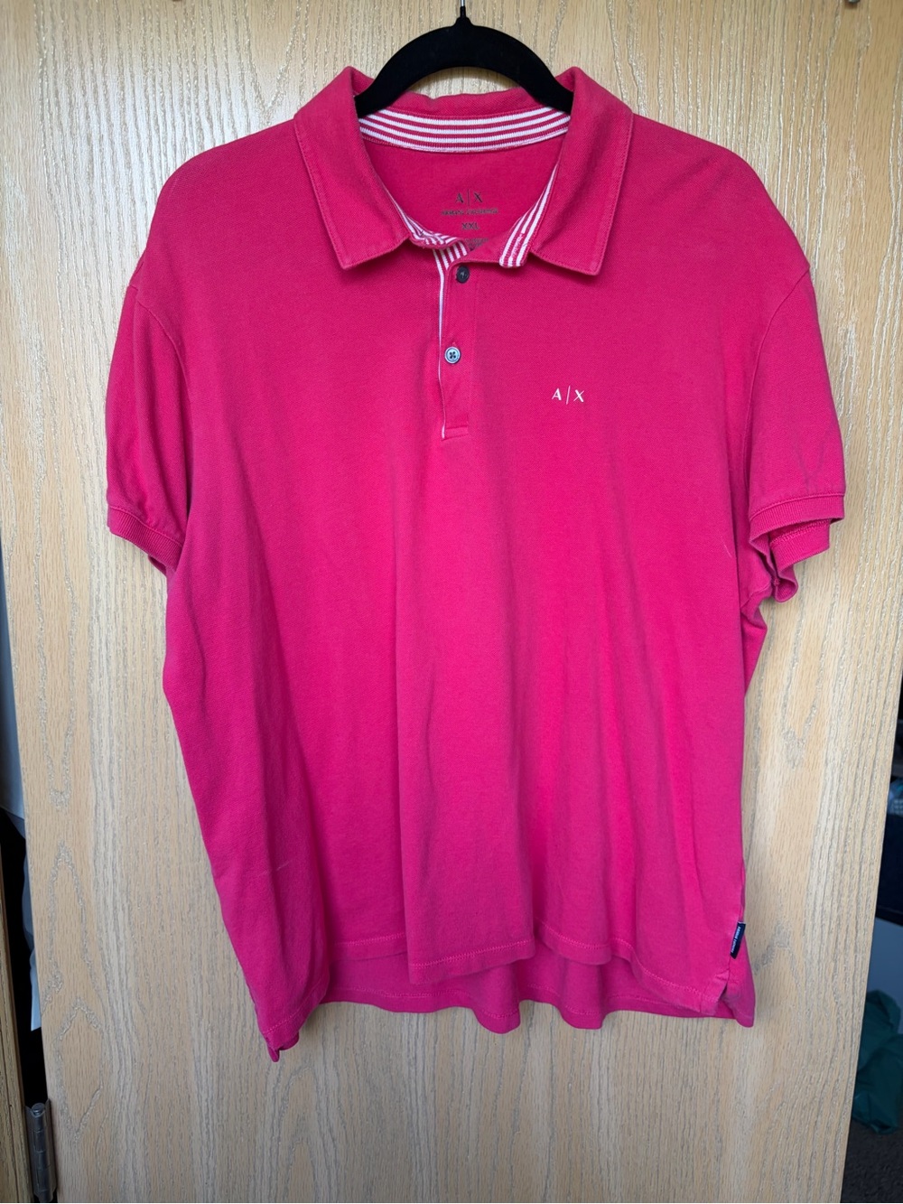 Armani Exchange Men's Pink Polo XXL